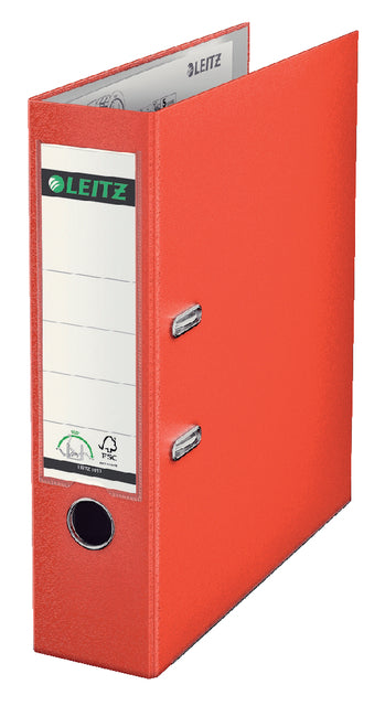 Leitz - Ordner leitz 1010 180° 80mm pp a4 lichtrood