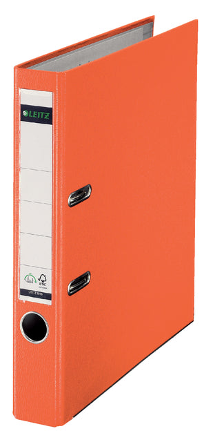 Classeur à anneaux Leitz A4 50mm PP orange | 20 morceaux