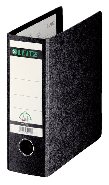 Ordner Leitz A5 77mm debout carton noir | 5 pièces