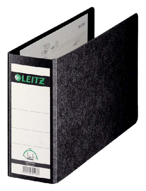 Ordner Leitz A5 77mm carton transversal noir | 5 pièces