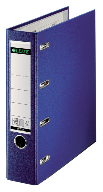 Classeur bancaire Leitz A4 75mm 2 mécanismes bleu | 5 pièces