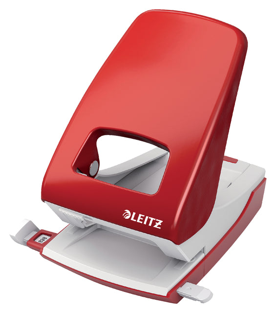 Perforateur Leitz Nexxt archive metal 40 feuilles rouge