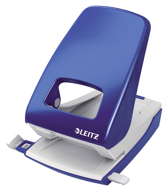 Perforateur Leitz Nexxt archive metal 40 feuilles bleu