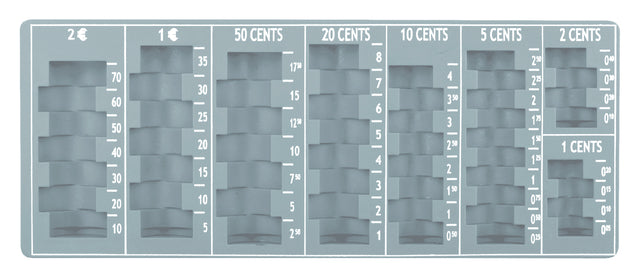 Insert monnaie Pavo 275x110x20mm gris