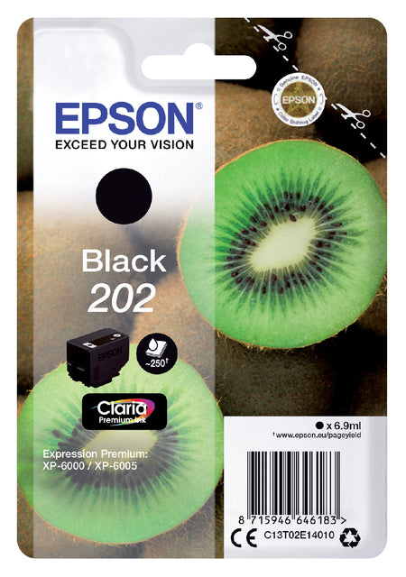 Cartouche d'encre Epson 202 T02E14 noire