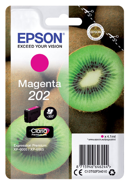 Cartouche d'encre Epson 202 T02F34 rouge