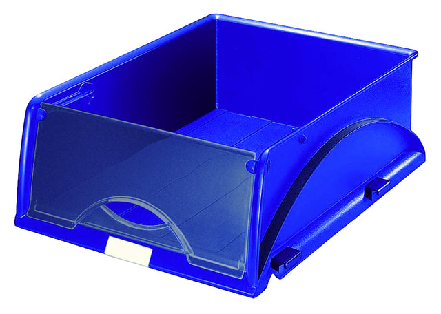 Poubelle de tri Leitz 5231 Sorty avec rabat bleu | 4 pièces
