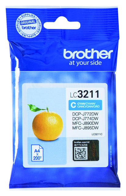 Brother - Inktcartridge brother lc-3211c blauw