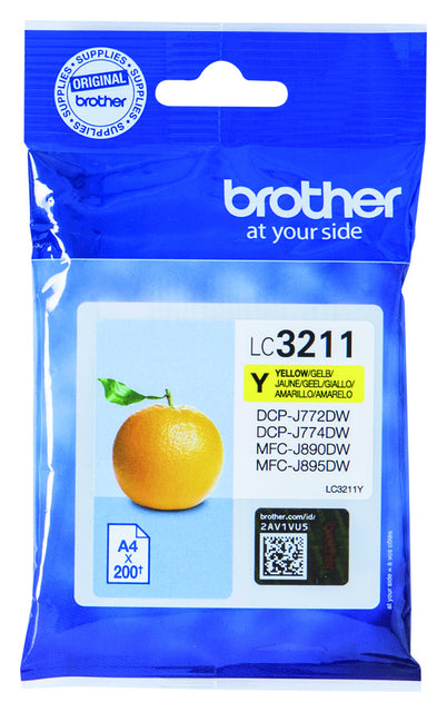 Brother - Inktcartridge brother lc-3211y geel
