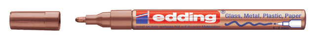 Edding - Viltstift edding 751 lak rond 1-2mm koper