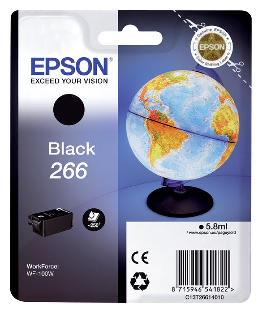 Cartouche d'encre Epson 266 T2661 noire