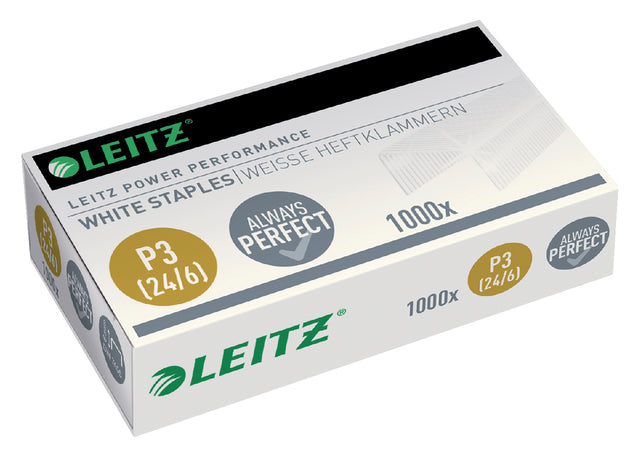 Leitz - Nieten leitz p3 24/6 wit 1000st