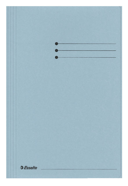 Chemise à dossier Esselte folio 3 volets manille 275gr bleu