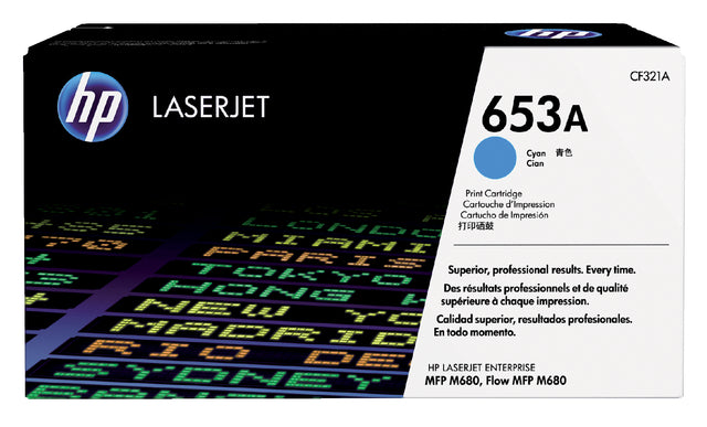 HP - Tonercartridge hp cf321a 653a blauw