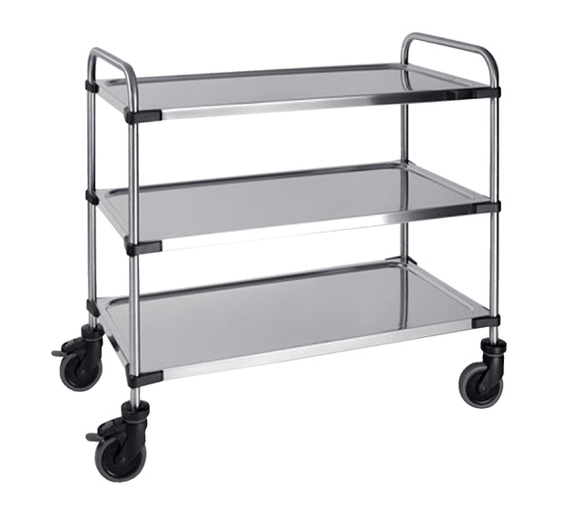 Chariot de service avec 3 étagères 870x570x950mm