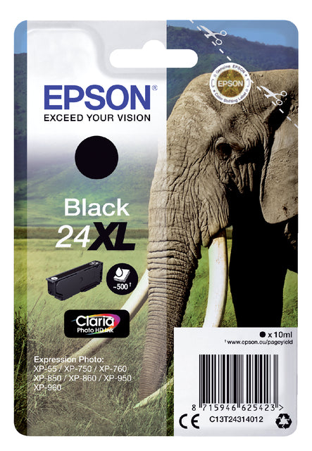 Cartouche d'encre Epson 24XL T2431 noire HC