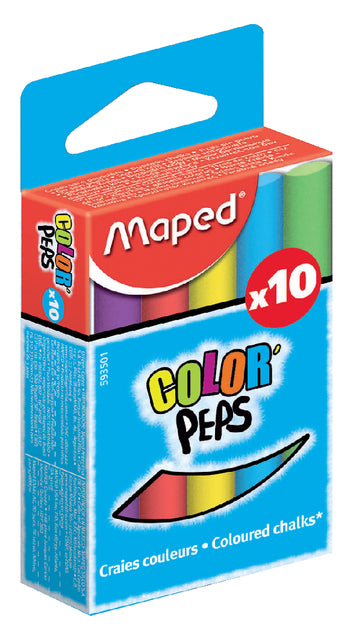 Maped - Schoolbordkrijt maped color'peps set 10st assorti