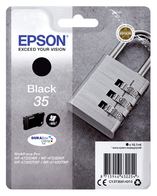 Cartouche d'encre Epson 35 T3581 noire