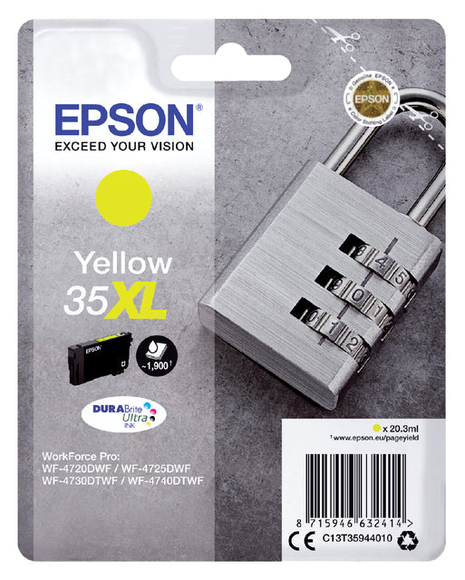 Cartouche d'encre Epson 35XL T3594 jaune HC