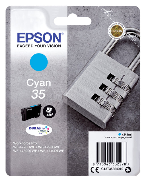 Cartouche d'encre Epson 35 T3582 bleue