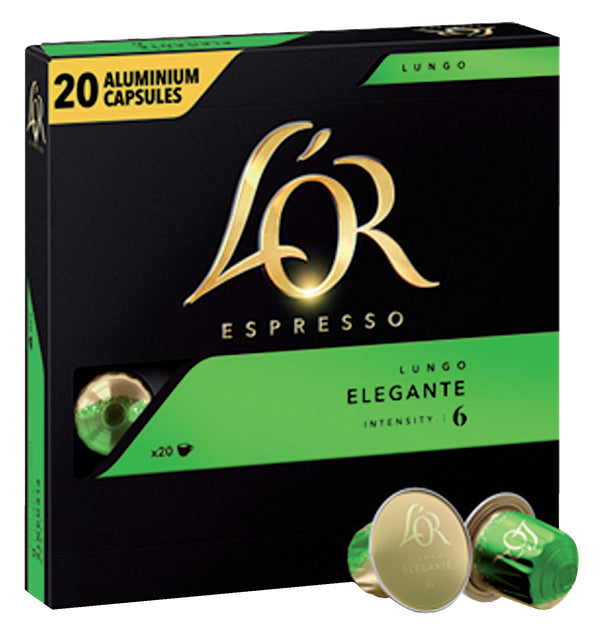 Douwe Egberts - Koffiecups l'or espresso lungo elegante 20st
