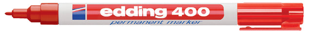 Stylo feutre edding 400 rond rouge 1mm | 10 morceaux