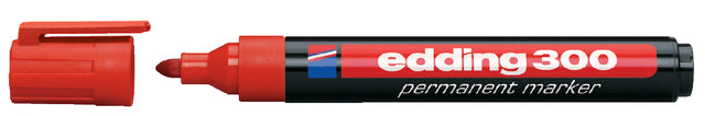 Stylo feutre edding 300 rond rouge 1.5-3mm