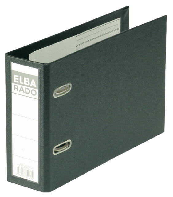 Ordner Elba Rado Plast A5 transversal 75mm pvc noir