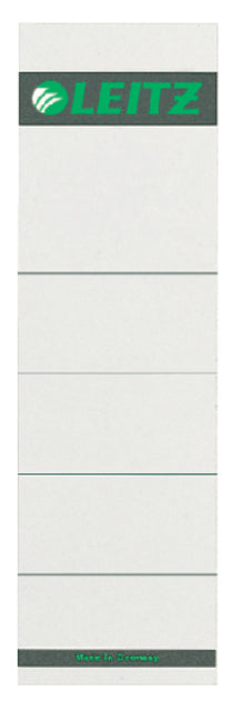 Carte d'insertion de dos Leitz large 57x190mm gris | 10 morceaux