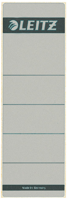 Étiquette de dos Leitz large/court 62x192mm auto-adhésive gris | 10 morceaux