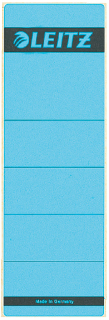 Etiquette de dos Leitz large/court 62x192mm autocollant bleu | 100 pieces