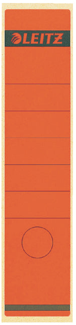 Étiquette de dos Leitz large/long 62x285mm auto-adhésive rouge | 10 morceaux