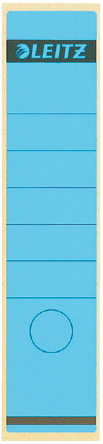 Etiquette de dos Leitz large/long 62x285mm autocollant bleu | 10 morceaux