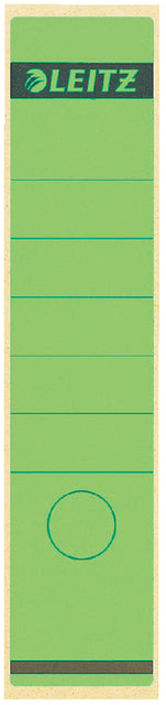 Etiquette de dos Leitz large/long 62x285mm autocollant vert | 10 morceaux