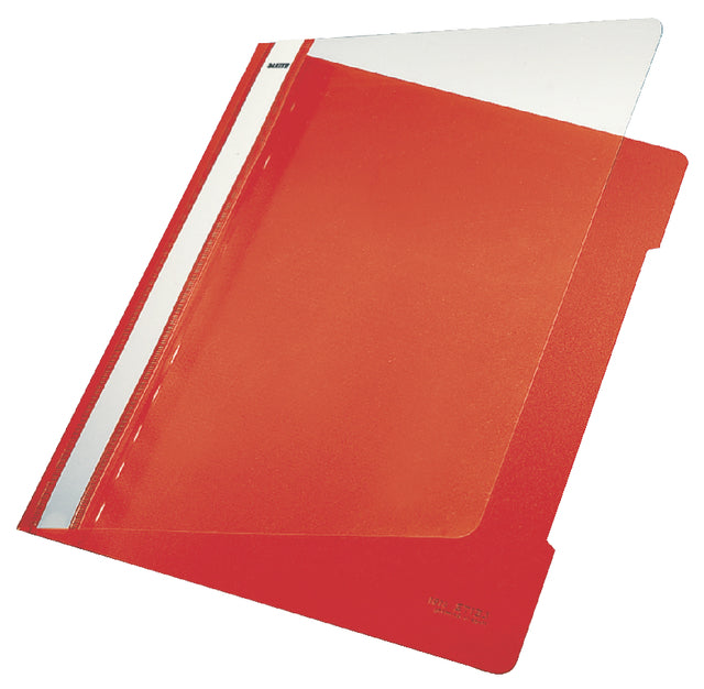 Attache Leitz standard A4 PVC rouge | 25 pièces