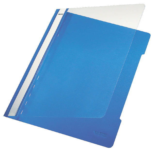 Attache Leitz standard A4 PVC bleu | 25 pièces