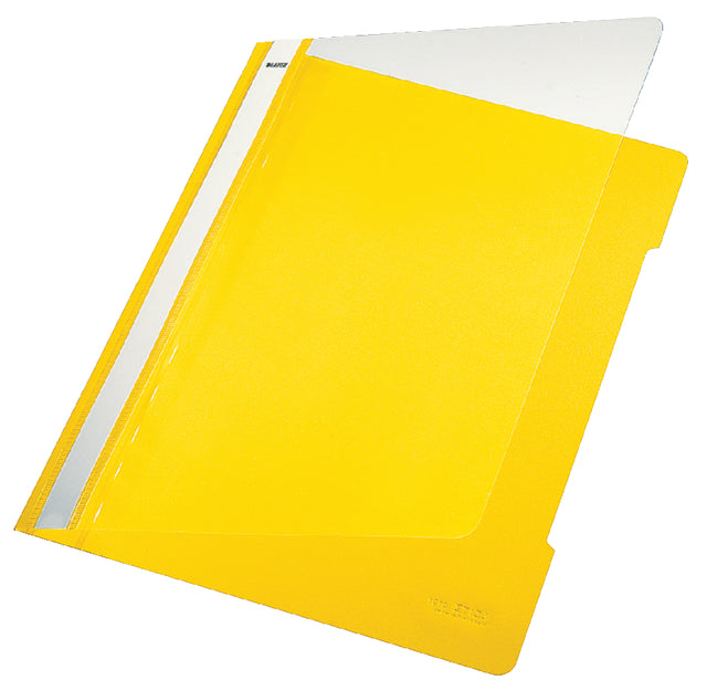 Attache Leitz standard A4 PVC jaune | 25 pièces