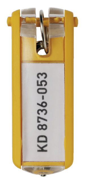 Durable - Sleutellabel durable 1957 met ring geel