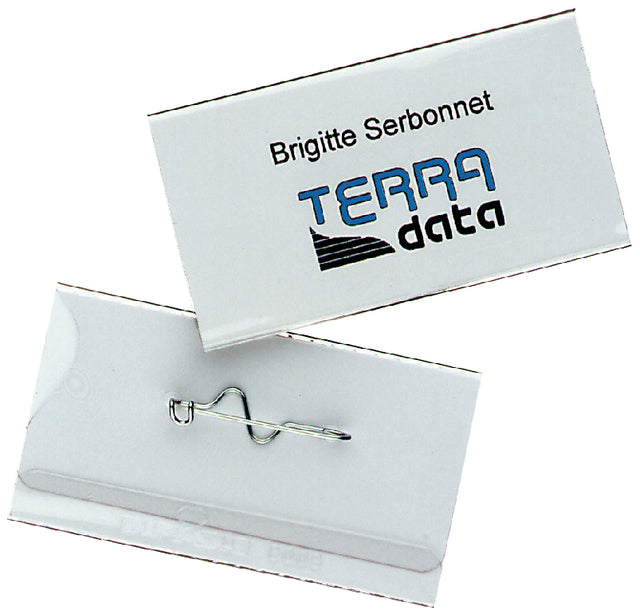 Durable - Badge durable 8008 met speld 40x75mm
