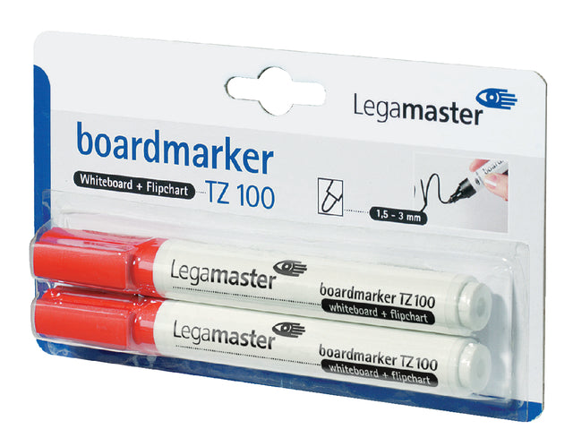 Legamaster - Whiteboardmarker legamaster tz100 2mm 2st rd
