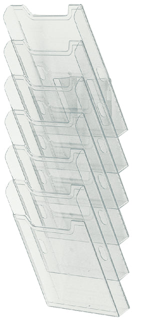 Exacompta - Folderhouder exacompta wand a4 6vk stnd helder tr