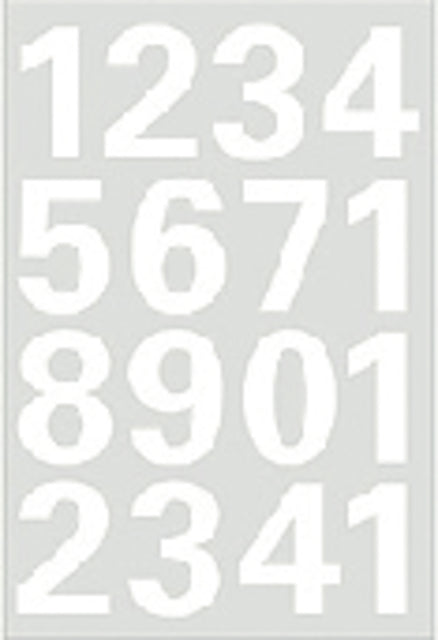Etiquette HERMA 4170 25mm chiffres 0-9 blanc | 10 morceaux