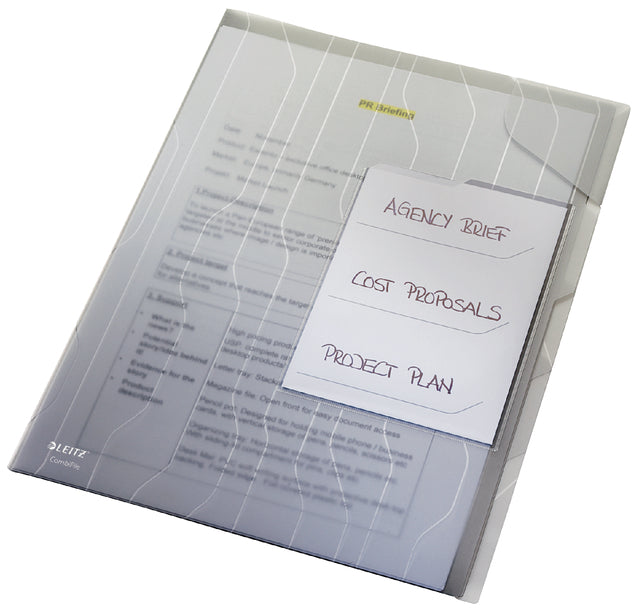 Combifile Leitz 4729 classeur trieur A4 PP transparent | 6 morceaux