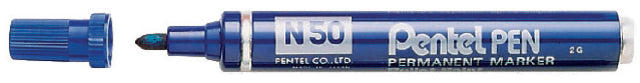 Stylo feutre Pentel N50 rond bleu 1.5-3mm
