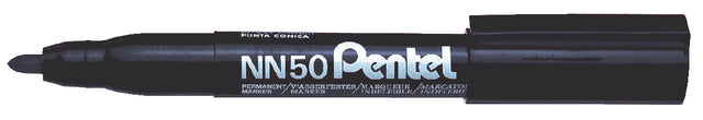 Stylo feutre Pentel NN50 rond noir 1.5-3mm | 12 pièces