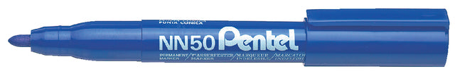 Stylo feutre pentel nn50 rond 1.5-3mm bleu | 12 pièces