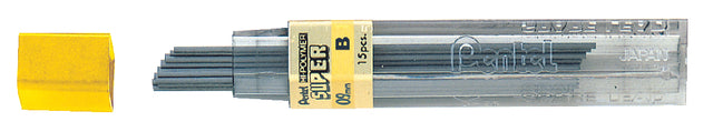Mine de crayon Pentel 0.9mm noir par tube B | 12 pièces