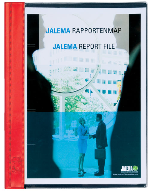 Jalema - Rapportenmap jalemastrip en dekplaatje rood | 10 stuks