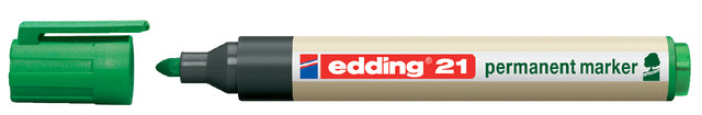 Edding - Viltstift edding 21 eco rond 1.5-3mm groen | 10 stuks