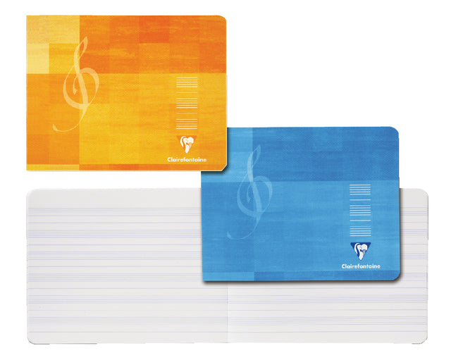 Clairefontaine - Schrift clairefontaine muziek 220x170mm 48pag ass | 10 stuks